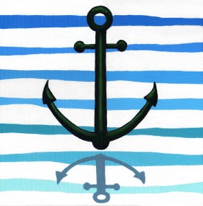 Nursery Stripes Anchor