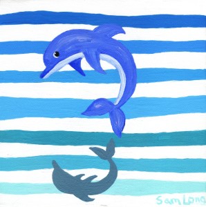 Nursery Stripes Dolphin