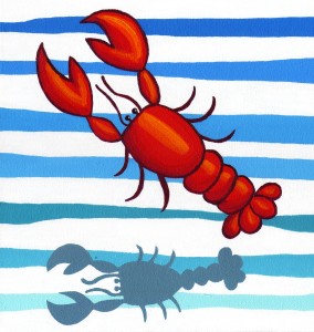 Nursery Stripes Lobster