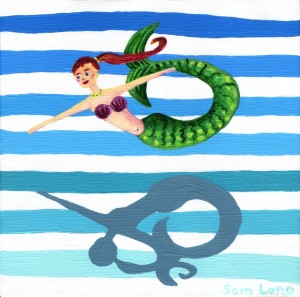 Nursery Stripes Mermaid