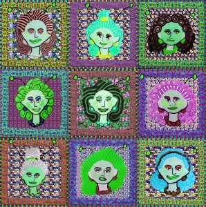 Nine Alien Women