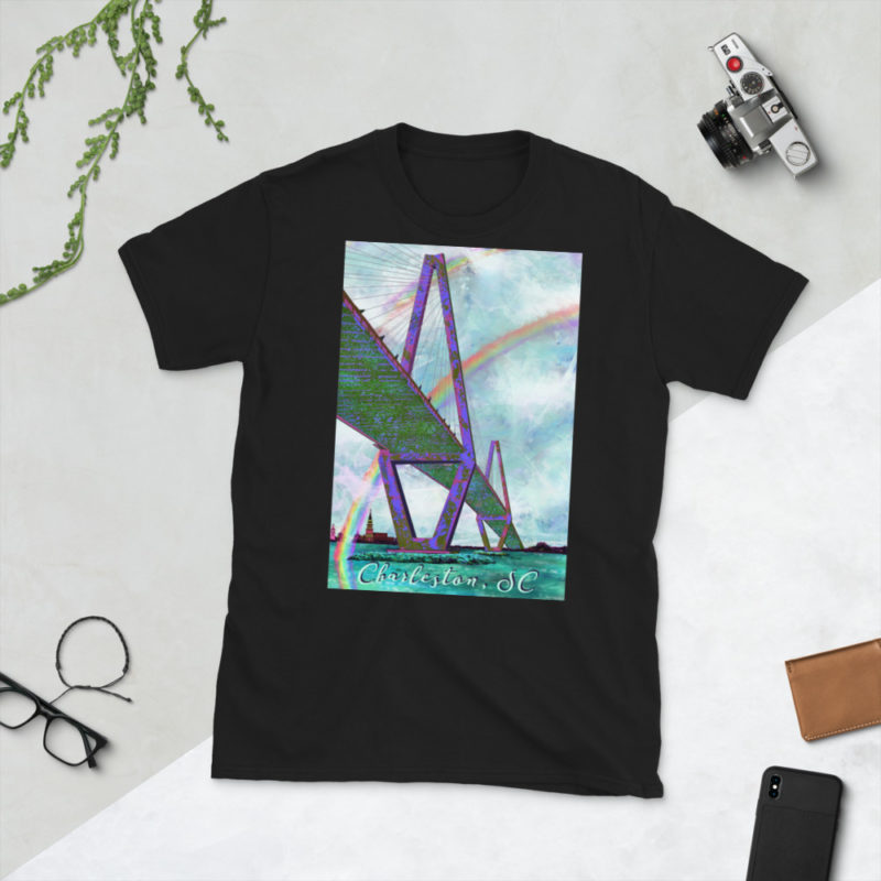 Charleston, SC, Arthur Ravenel Jr Bridge, Short-Sleeve T-Shirt - Image 8