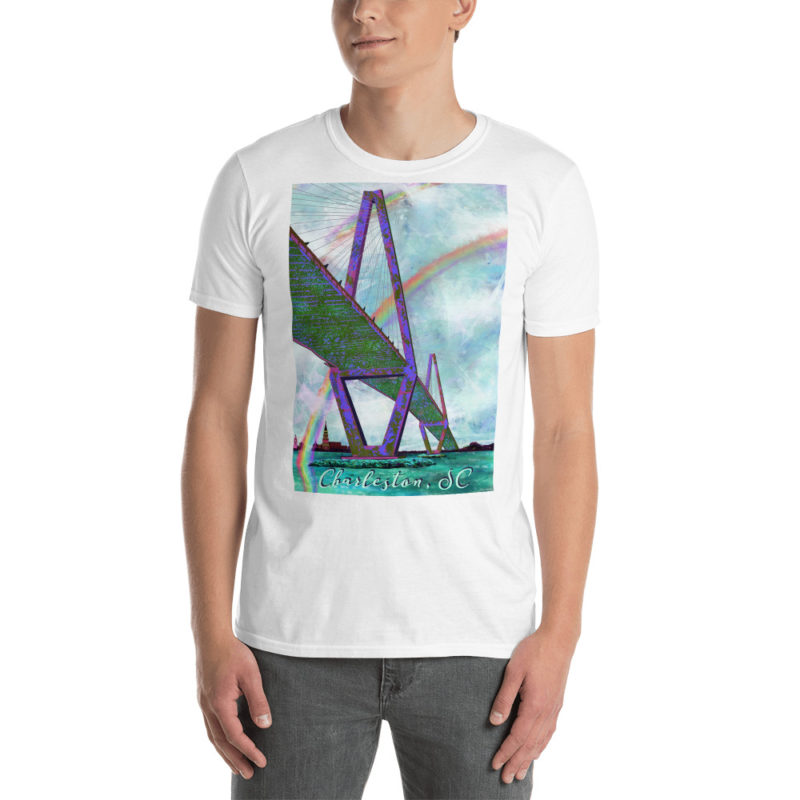 Charleston, SC, Arthur Ravenel Jr Bridge, Short-Sleeve T-Shirt - Image 2