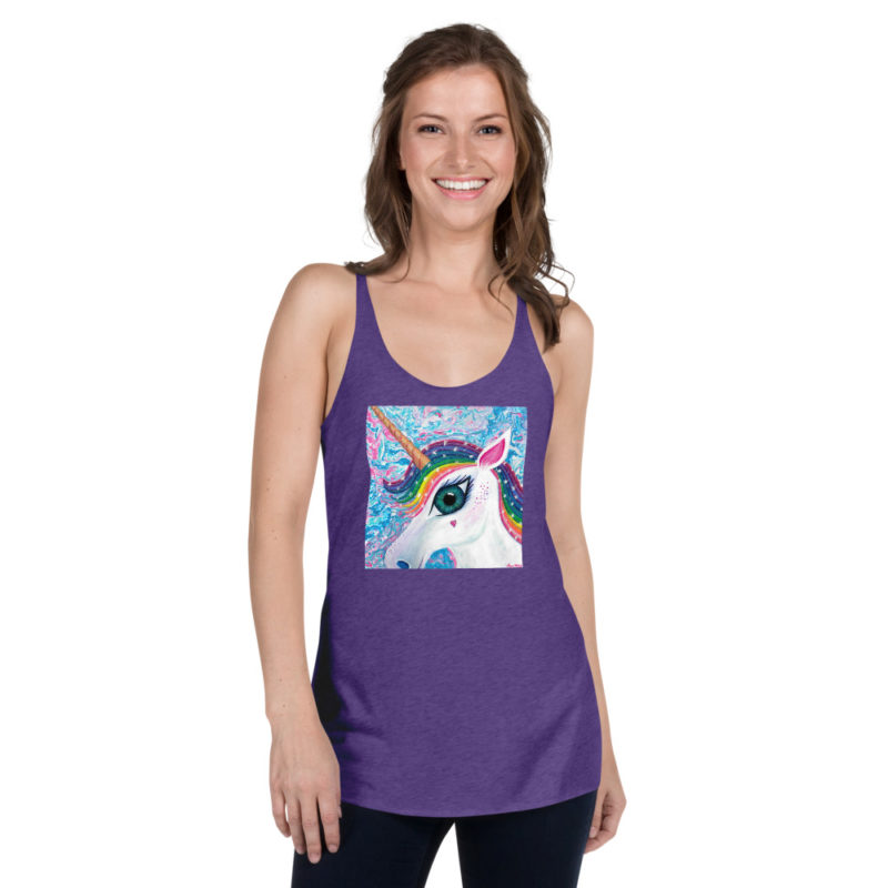 Unicorn Love Women's Racerback Tank - Image 3