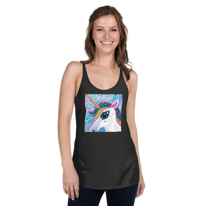 Unicorn Love Women's Racerback Tank - Image 2