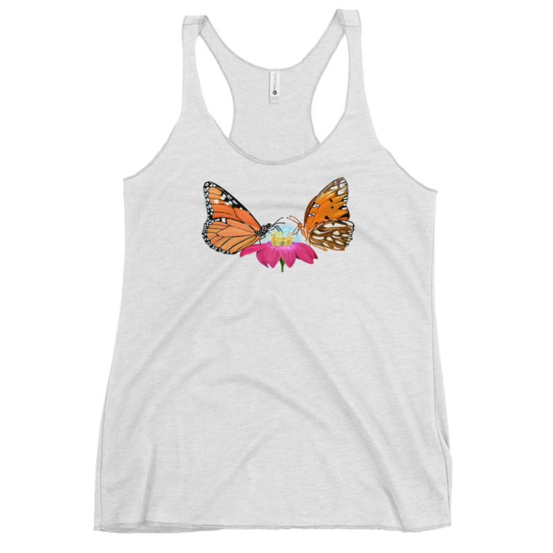 Twin Butterflies Women's Racerback Tank - Image 9