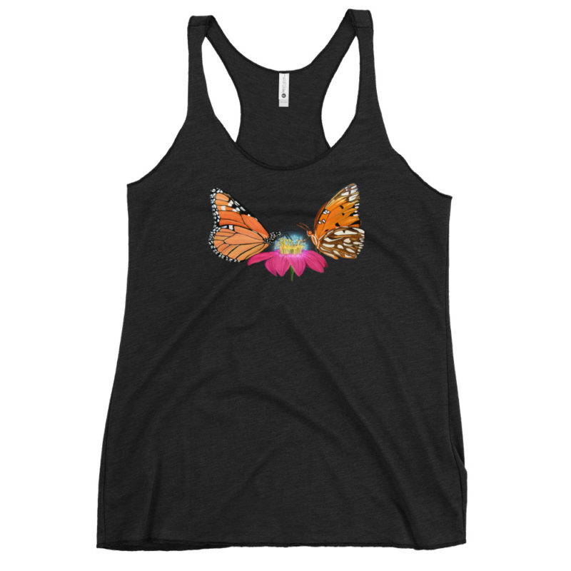 Twin Butterflies Women's Racerback Tank - Image 6