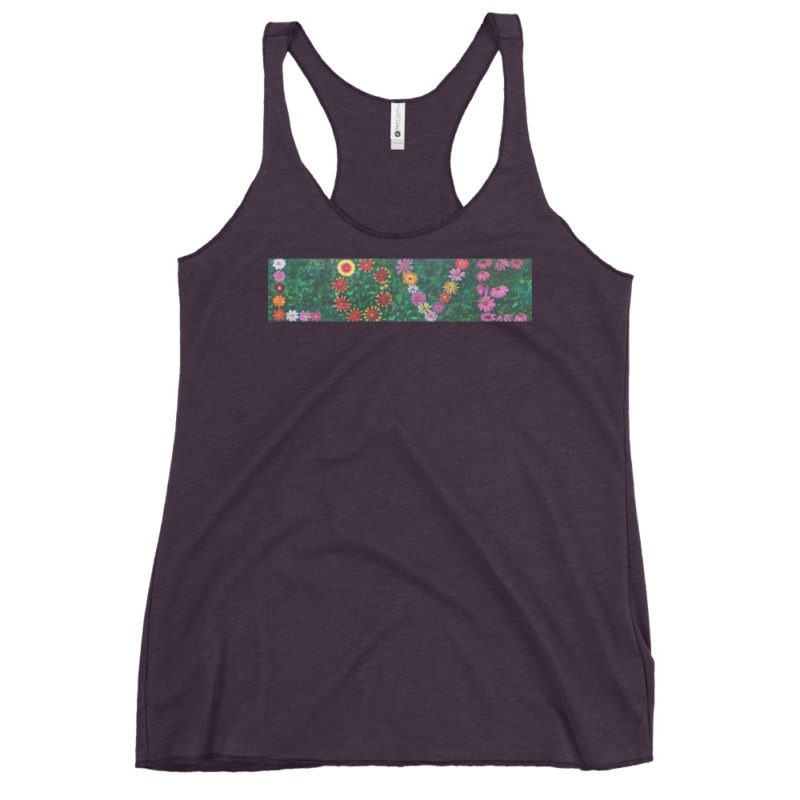 Love Flower Women's Racerback Tank - Image 3