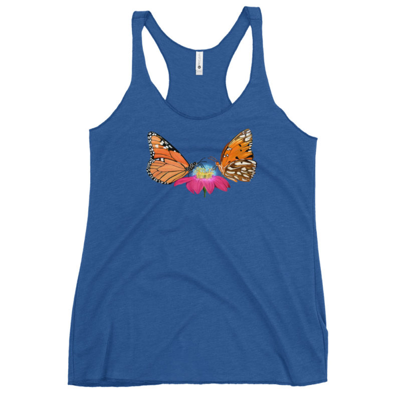 Twin Butterflies Women's Racerback Tank - Image 7