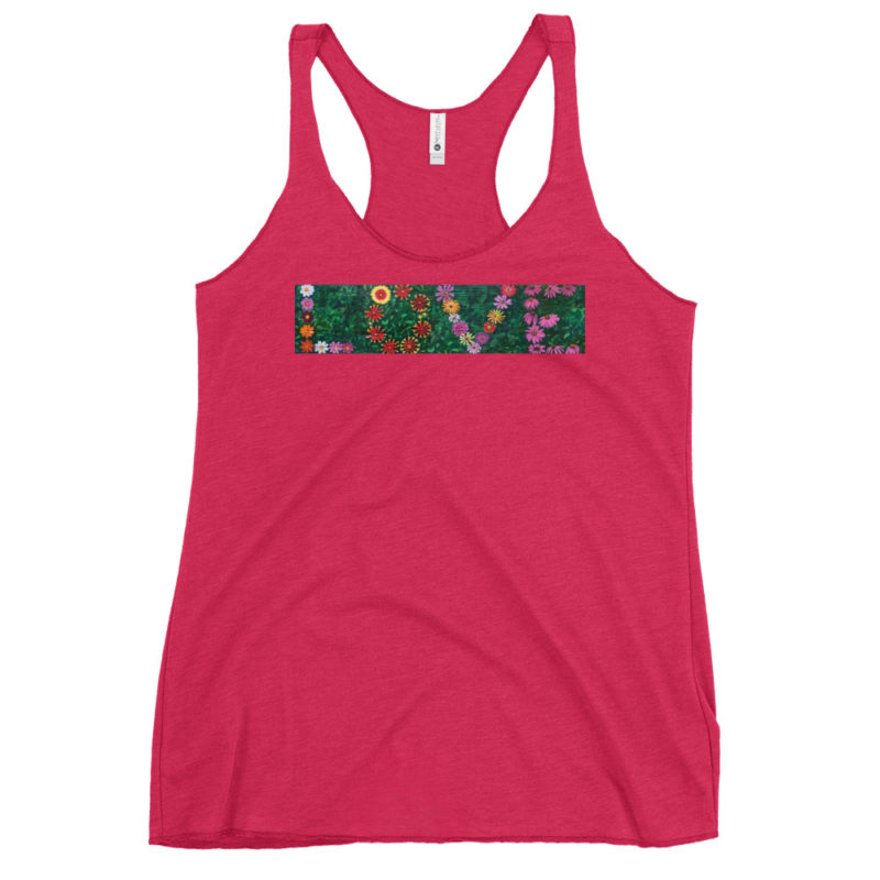 Love Flower Women's Racerback Tank - Image 4