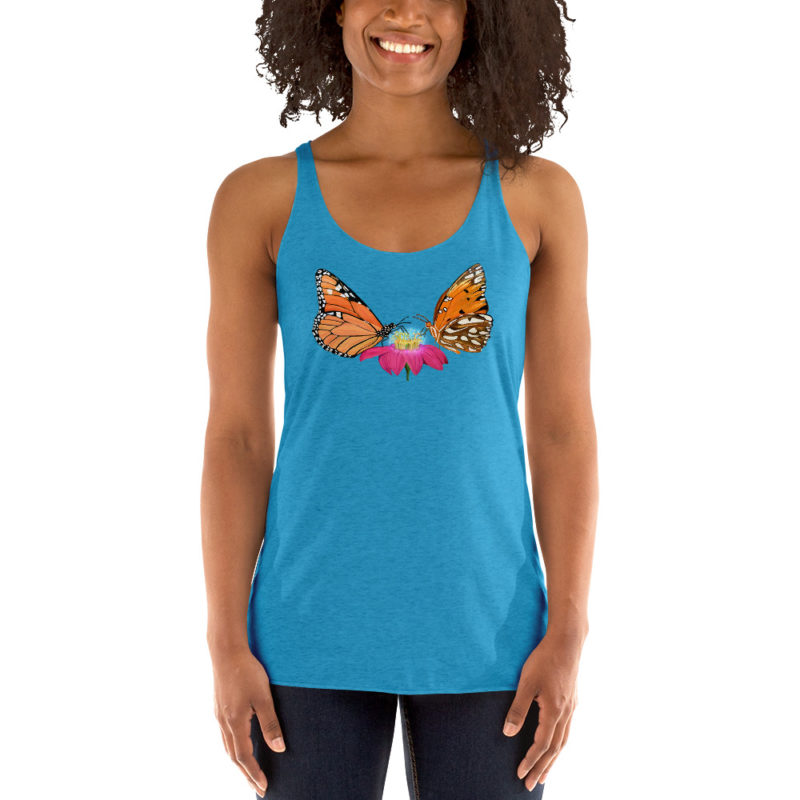 Twin Butterflies Women's Racerback Tank - Image 2