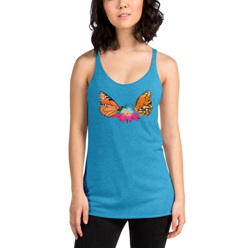 Twin Butterflies Women's Racerback Tank - Image 3