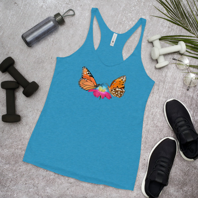 Twin Butterflies Women's Racerback Tank - Image 5